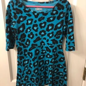Circo Kids Blue Leopard Print Dress